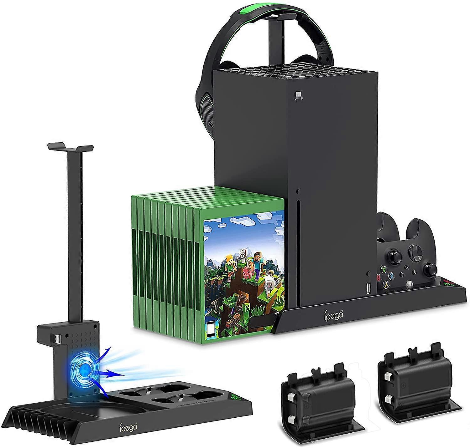 Vertical Cooling Stand For Xbox Series X Controller Console Charging Station Dock