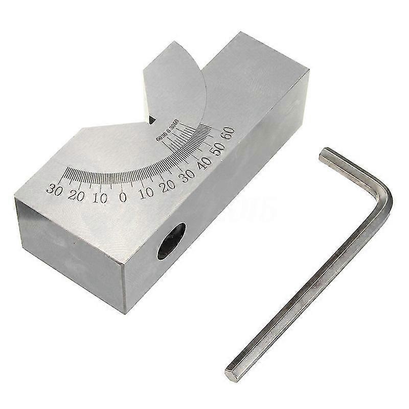 75x25x32mm Precision Mini Adjustable Angle V Block Milling 0 Degree To 60 Degree
