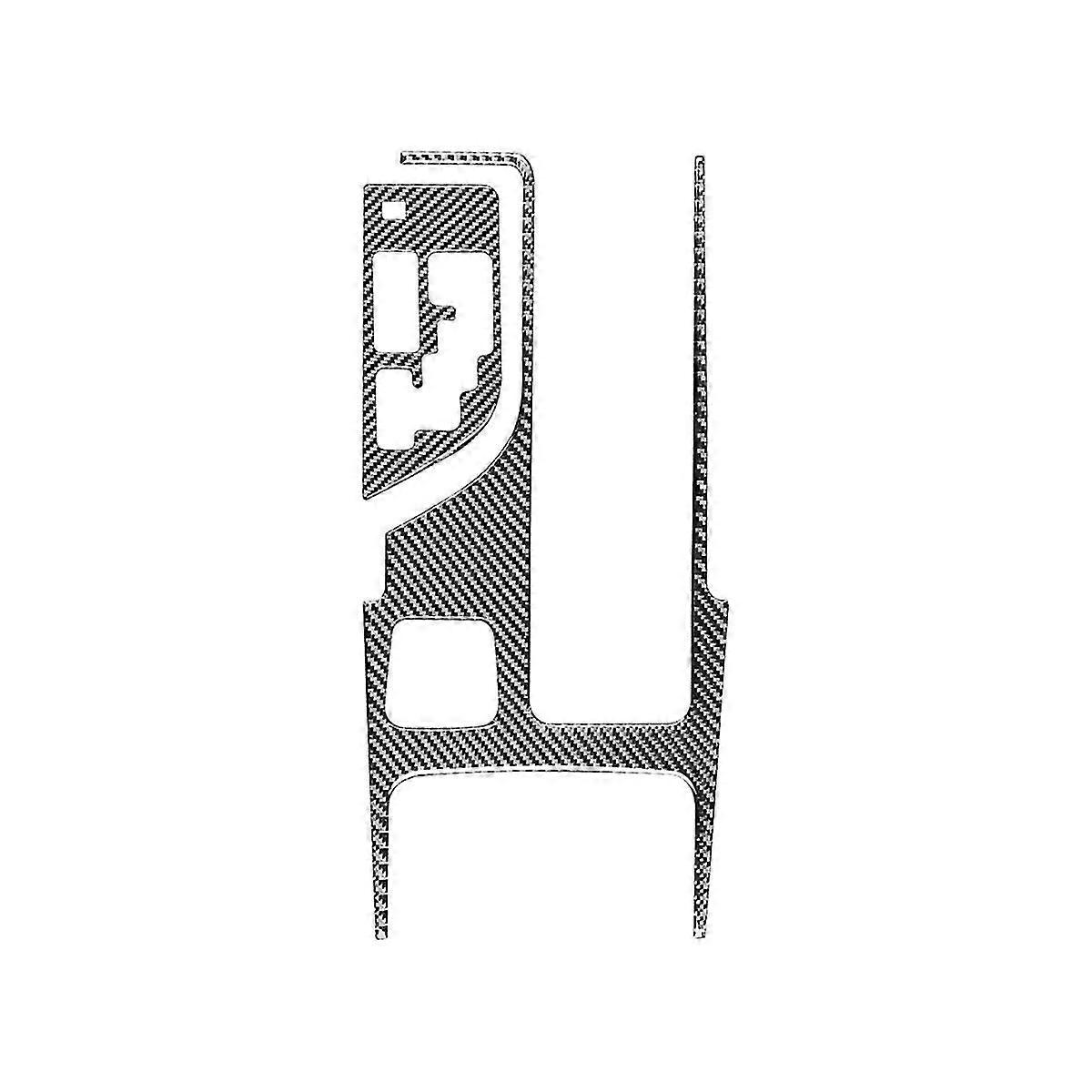 Carbon Fiber Console Gear Shift Panel Sticker For 8th 2011-2014 Accessories