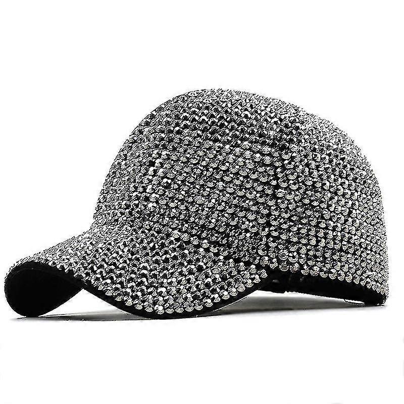 Kvinner Krystaller Sparkle Baseball Cap Gem Bling Baseball Cap