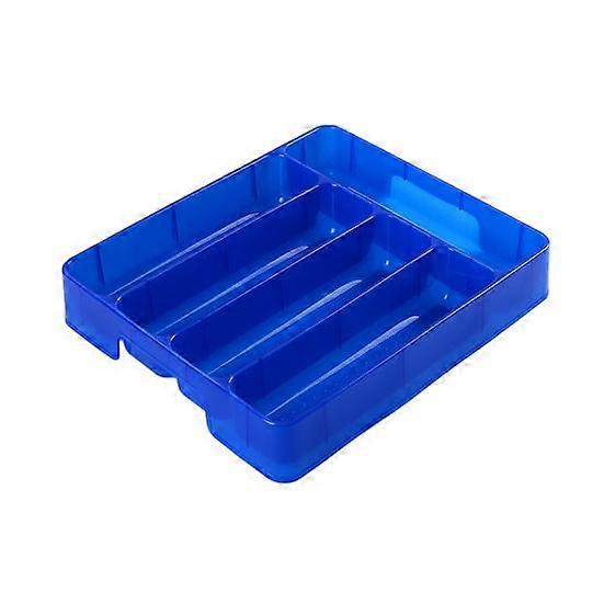 Storage Box 5-Compartment Utensil Organizer Convenient Durable Tableware Storage Tray for Kitchen Drawer
