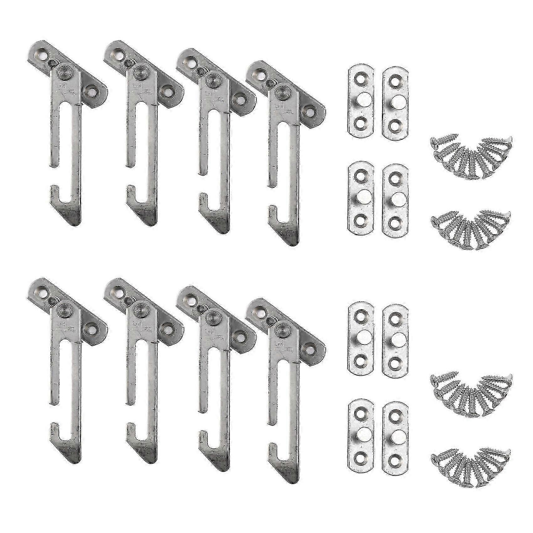 8 Pack Window Restrictor Locks Window Restrictor Hook Stainless Steel Child Lock Restrictor With Sc