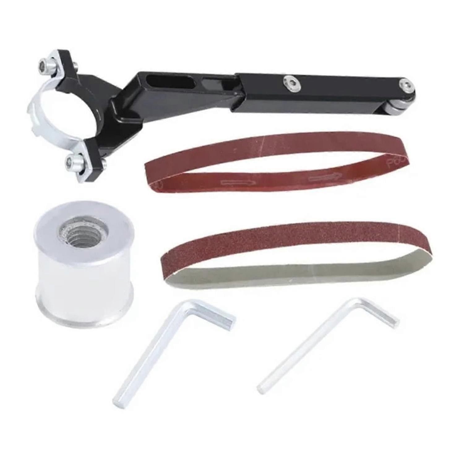 Angle Grinder Belt Sander Conversion Kit For Woodworking Polishing Rust Removal Tool Attachment