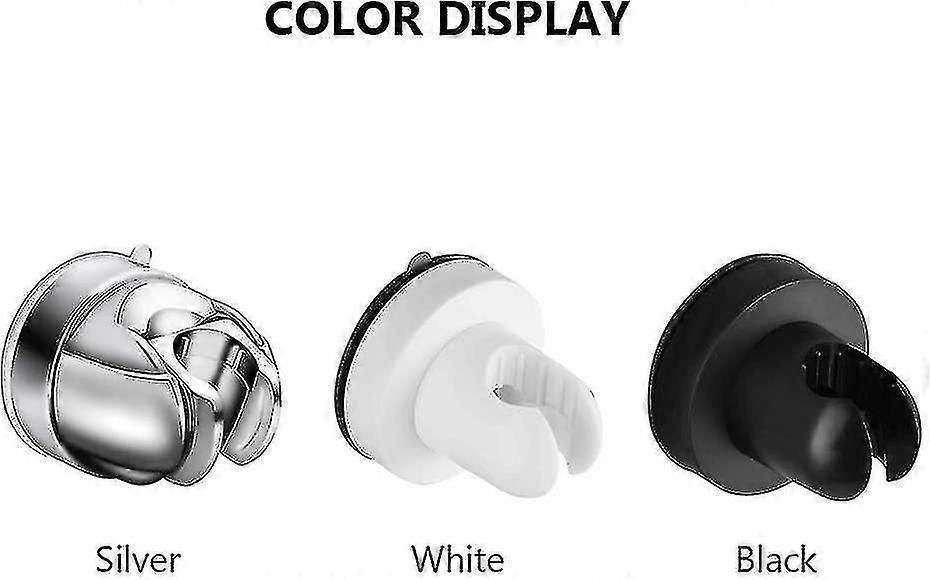 Wall-mounted Shower Head With Suction Cup Black