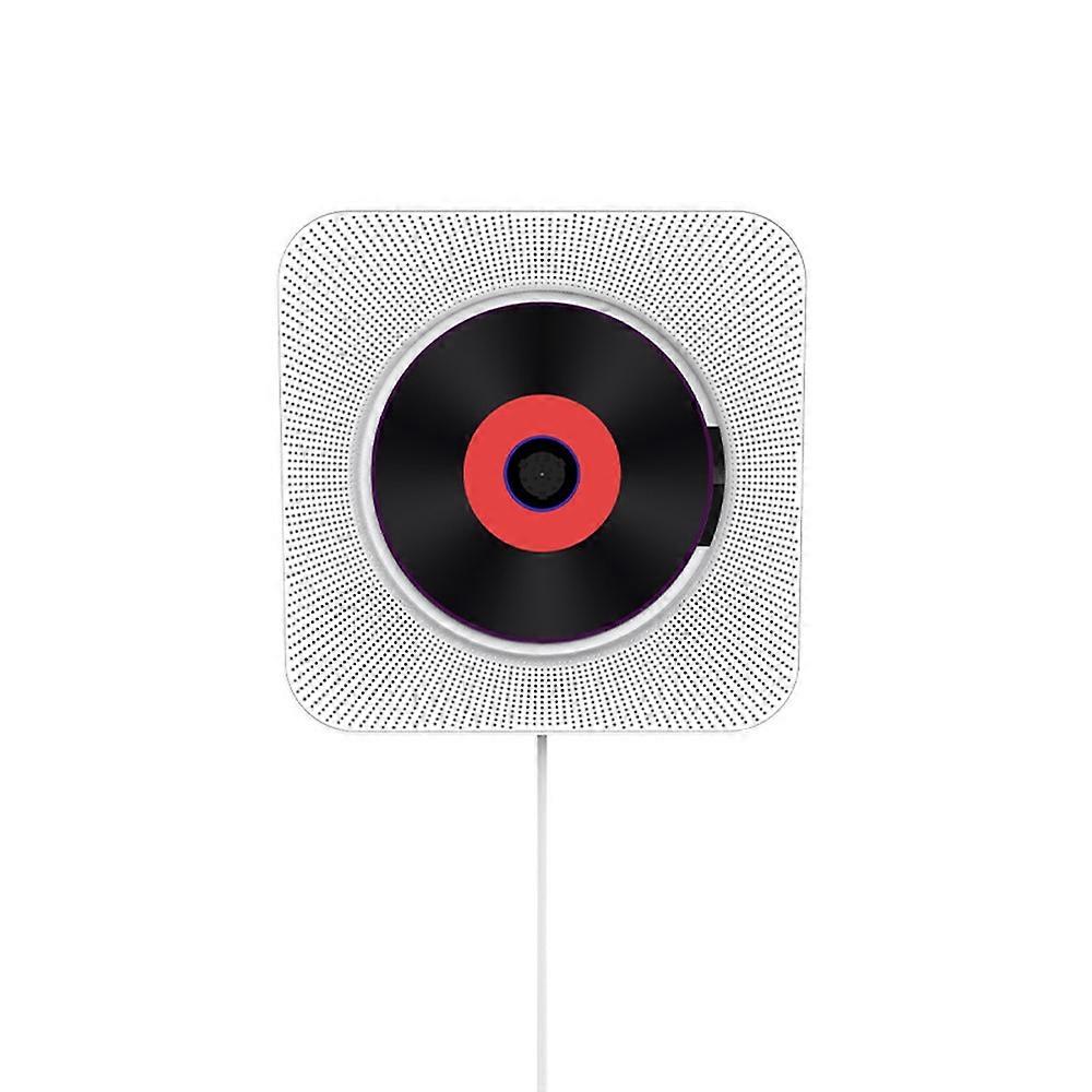 Portable Wall Mounted CD Player with Bluetooth, Home Audio Boombox with Remote Control, FM Radio, LC