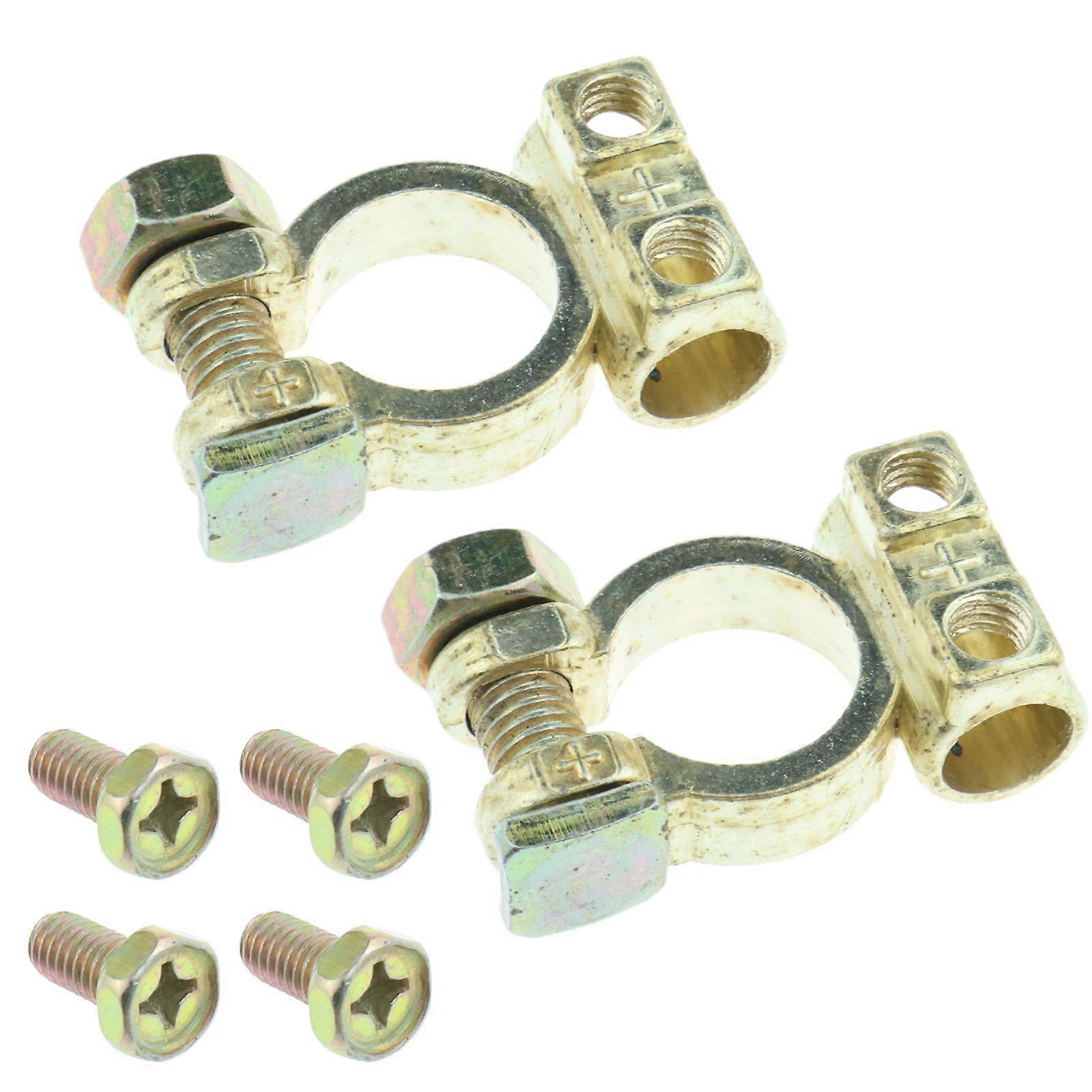 2st batteriklämma - guld