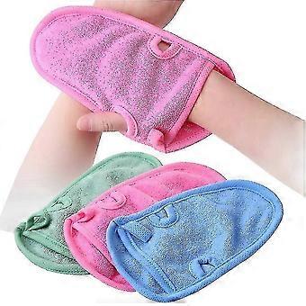 3pcs Bathing Mittens Shower Soft Skin Care Face Body