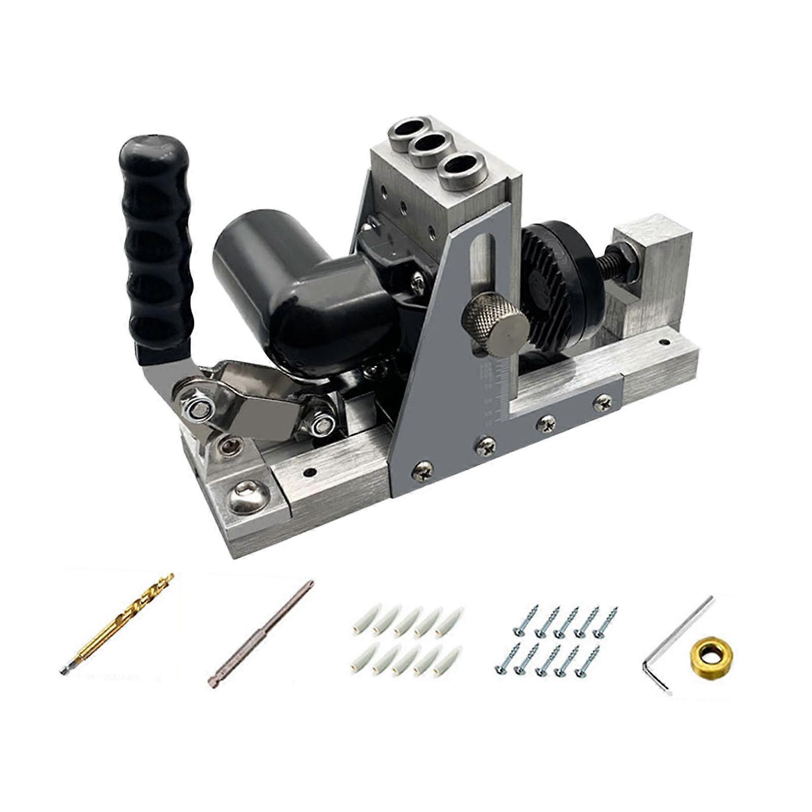 Pocket Hole Jig Kit with Dust Collection Portable Easy to Use Hole Drill Jig Style A