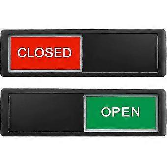 Open Closed Sign, Privacy Slide Door Sign Indicator - Black (do Not ...