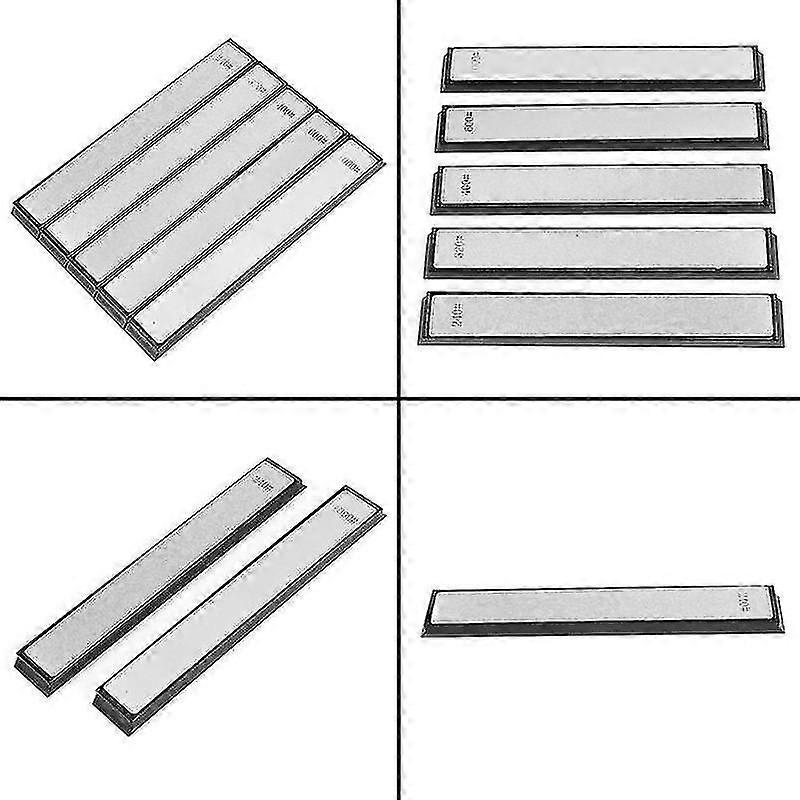 Diamond Sharpening Set Fixed-angle Cutter Sharpener, 240/320/400/600/1000 Knife Sharpener Stone For