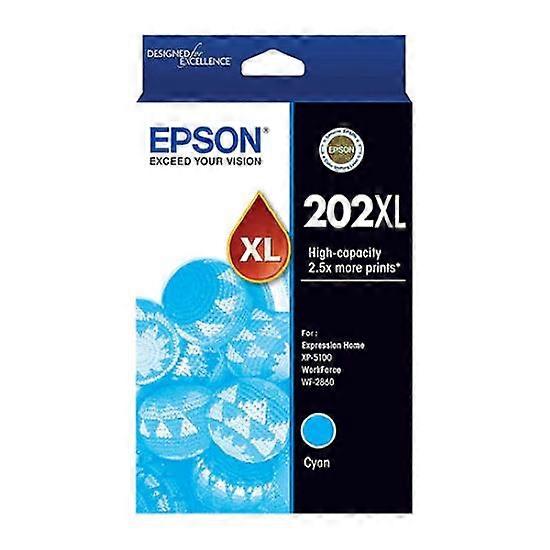 Epson 202xl High Capacity Cyan Ink Cartridge Toner C13t02p292 Genuine Original