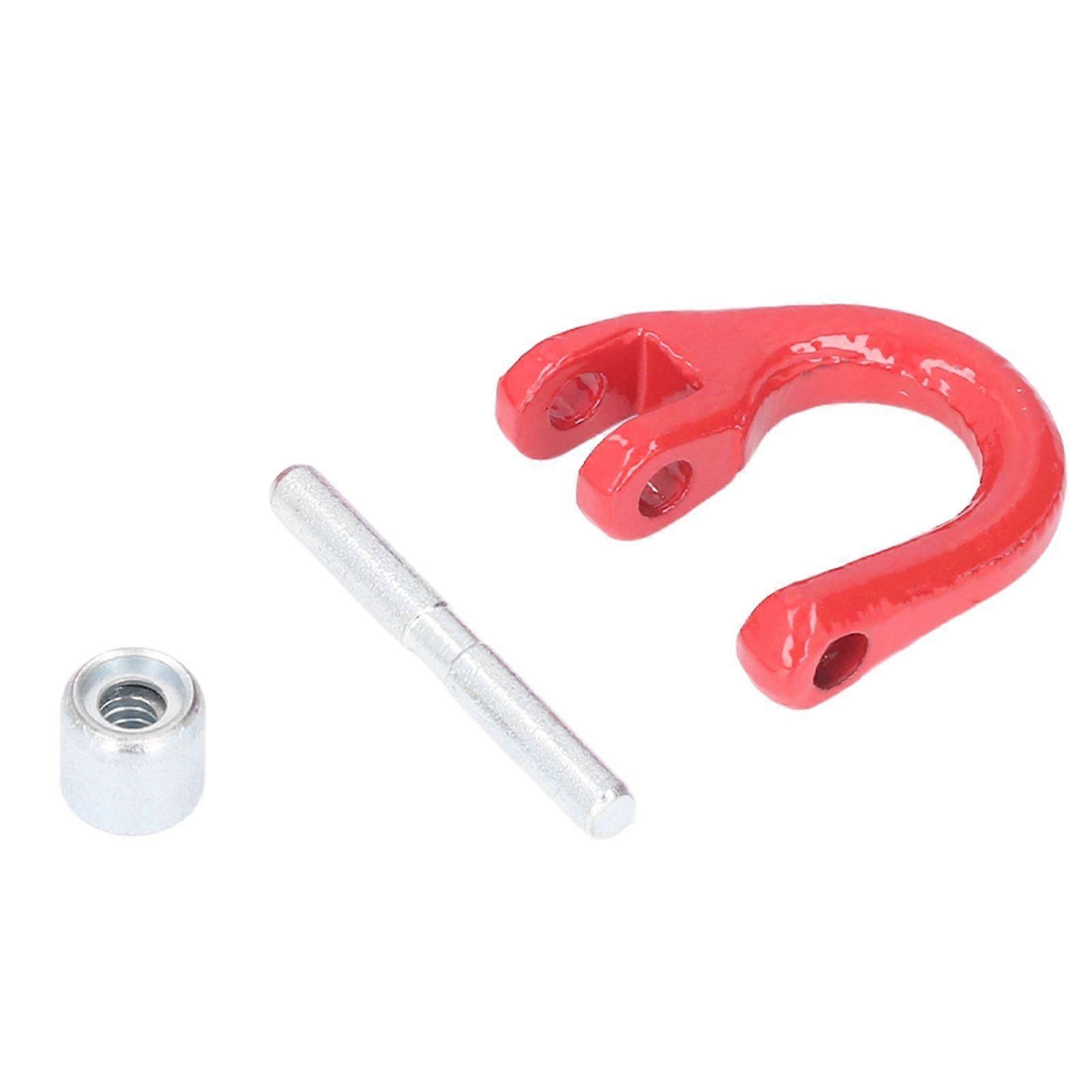 Recovery Ring Kit Synthetic Soft Shackle Rope Aluminium Alloy Snatch Ring for ATV UTV SUV TruckRed