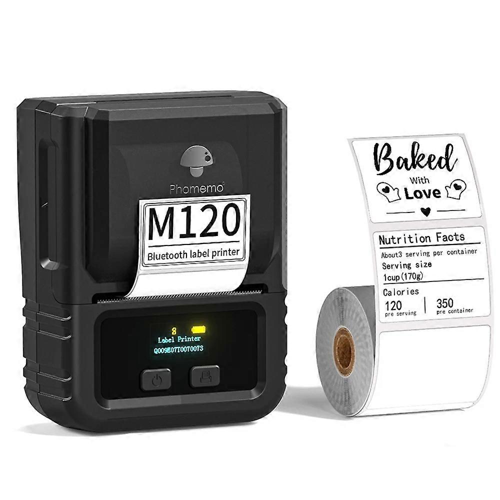 Phomemo M120 Label Maker Barcode Printer Bluetooth Thermal Label Machine