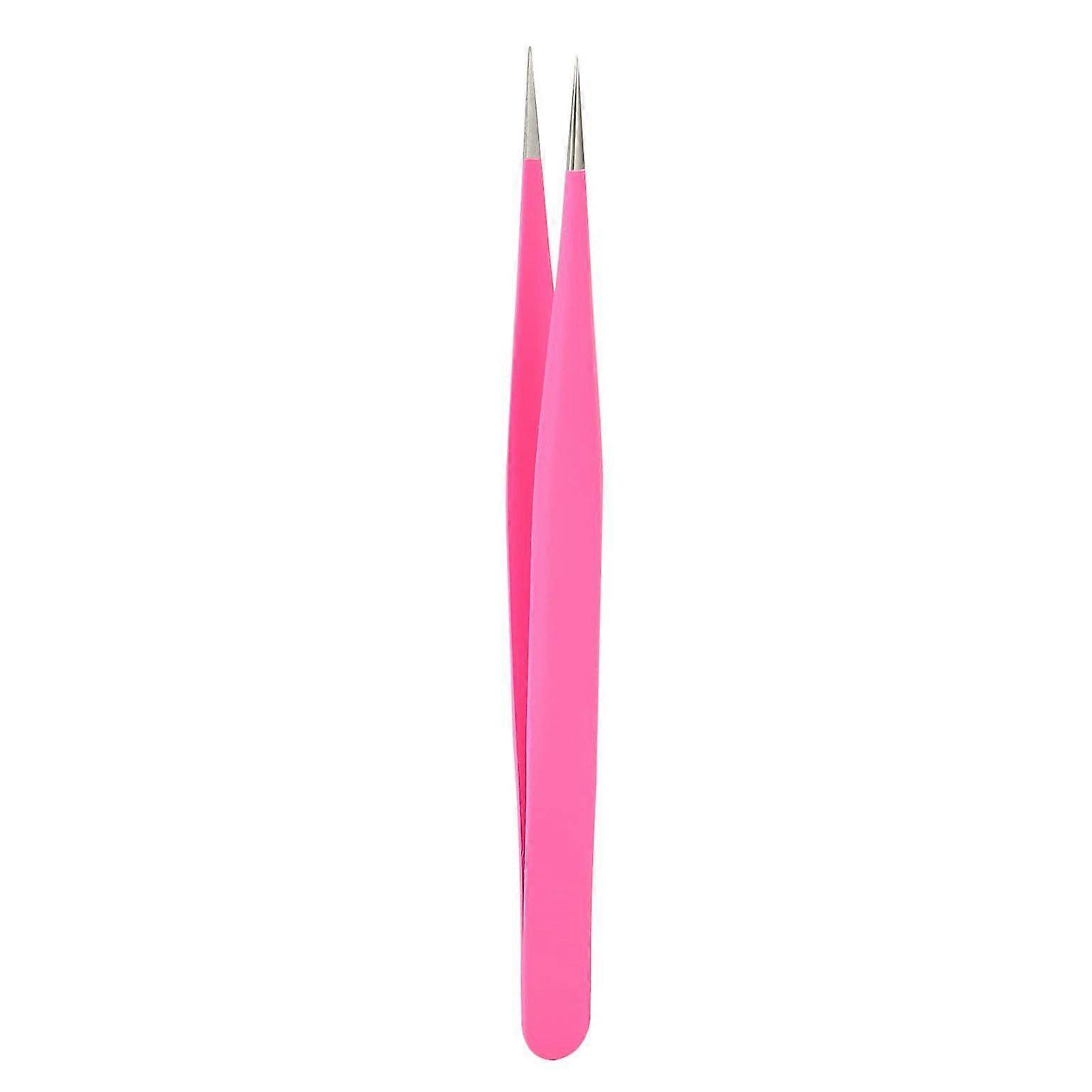 Precision Straight Tweezers for Eyelash Extensions - Ideal for False Lash Grafting