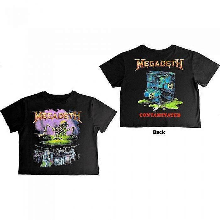 Megadeth Womens/Ladies Contaminated Crop Top