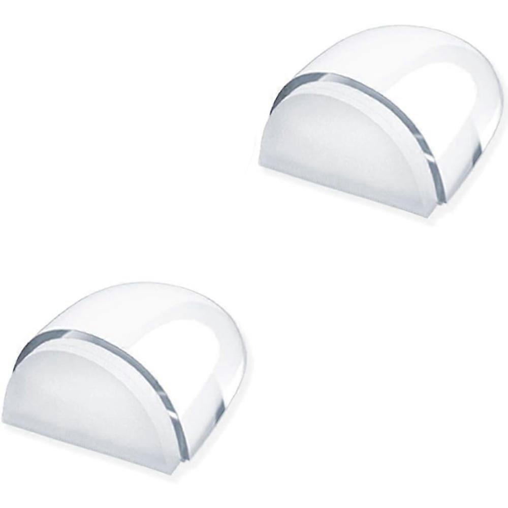 Packung mit 2 Türstoppern Basis zum Verkleben, transparent selbstklebend
