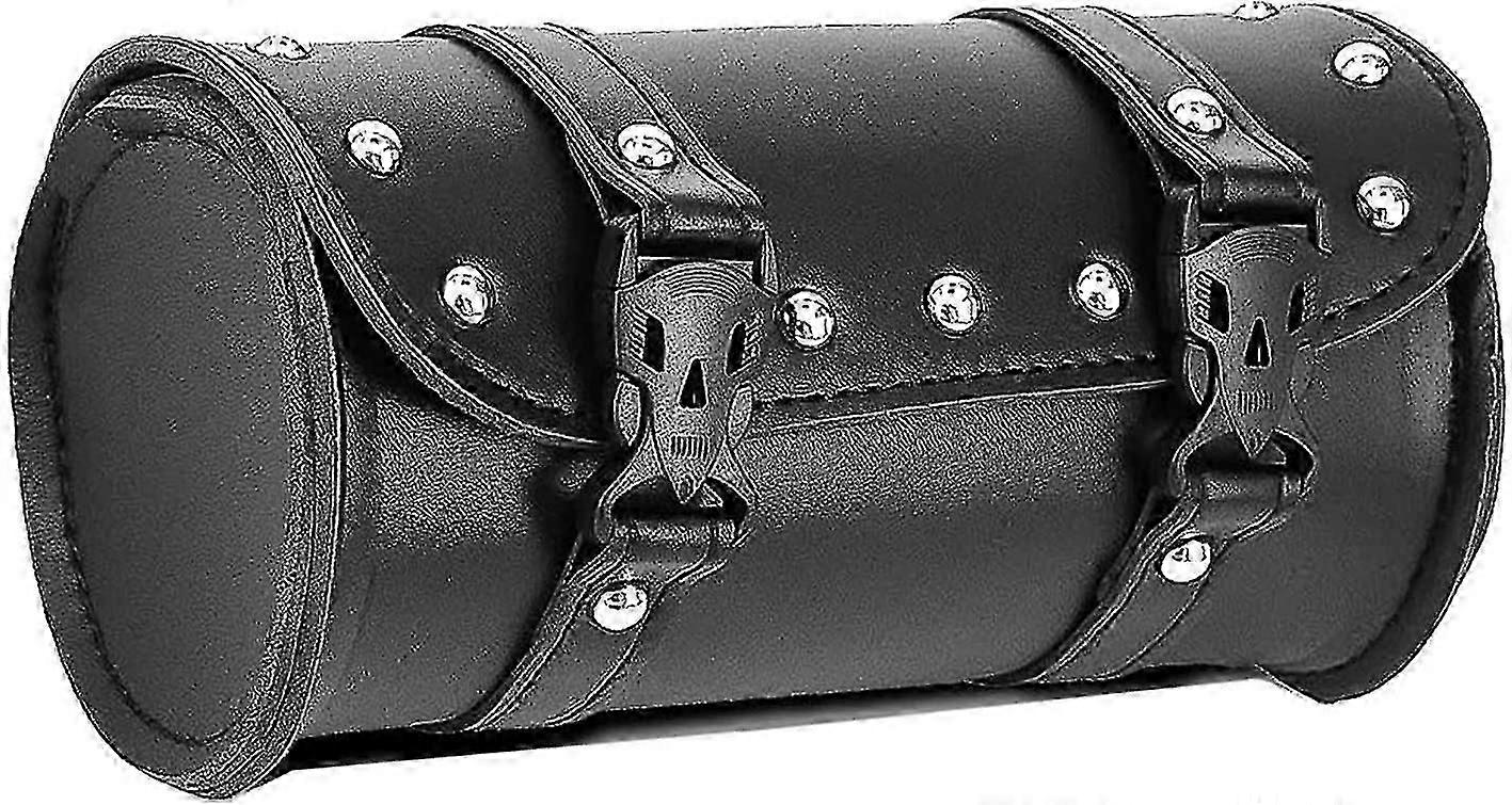 Motorcycle Handlebar Bag, Pu Motorcycle Fork Tool Bag Motorcycle Tool Bag For Motorcycle Front Forks With 2 Straps