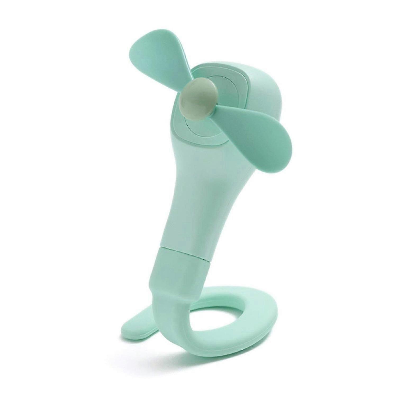 Mini Rechargeable USB Clip On Fan (Green)