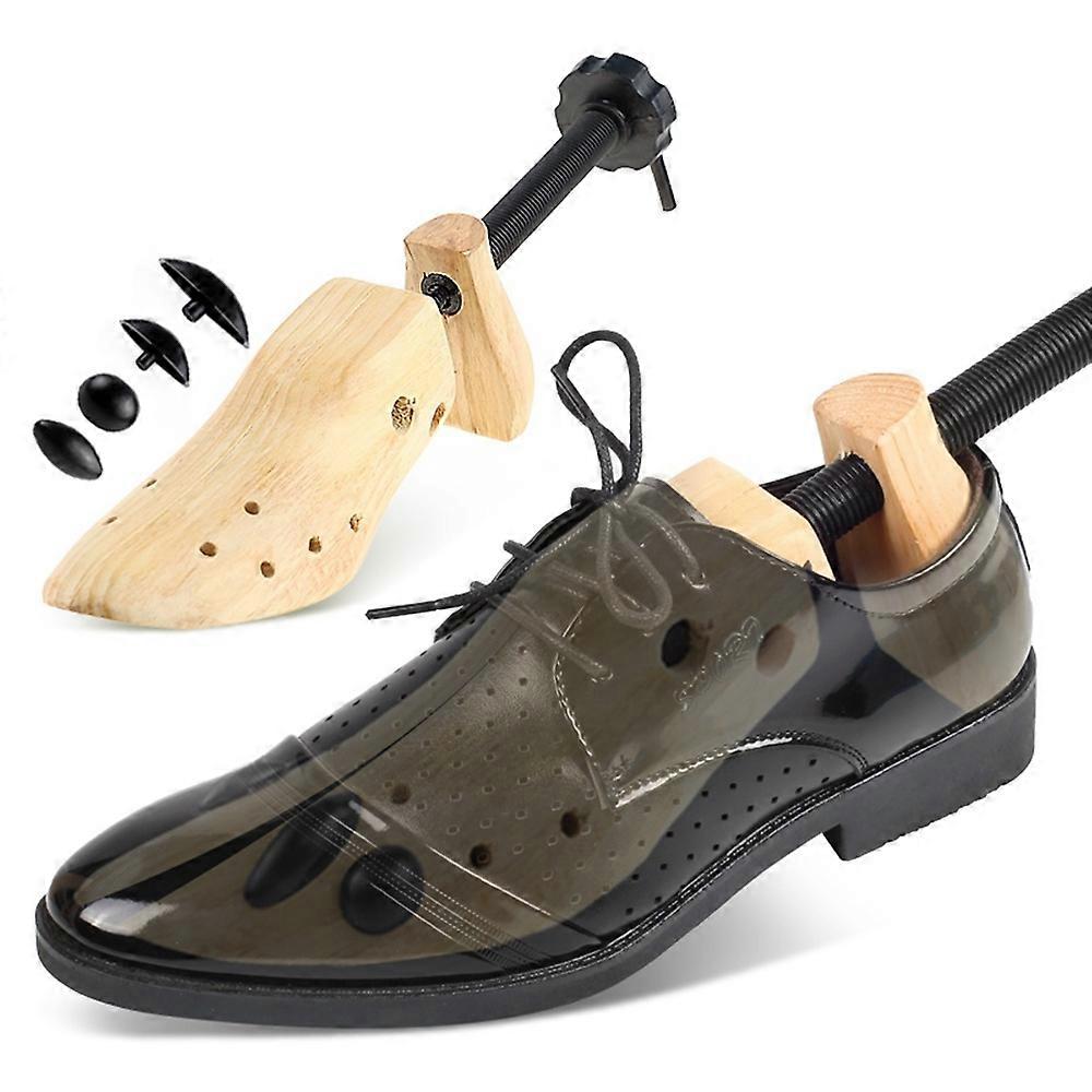 AS M Size 1Pc Wooden Shoe Stretcher Pine Wood Shoe Shaper for Length Width Adjustment
