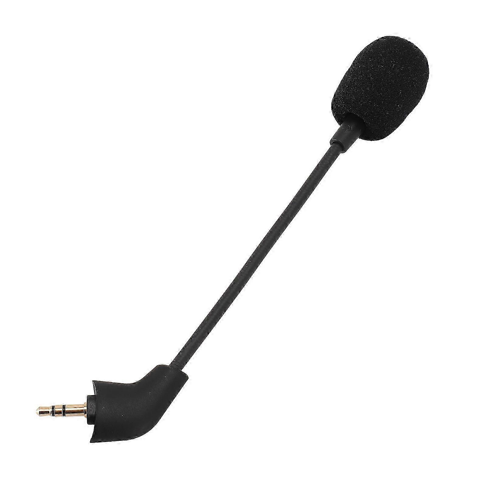 Flexible Microphone 3.5mm Plug Omni Directional Detachable Game Mic Replacement for HyperX Cloud Wired Headset f74