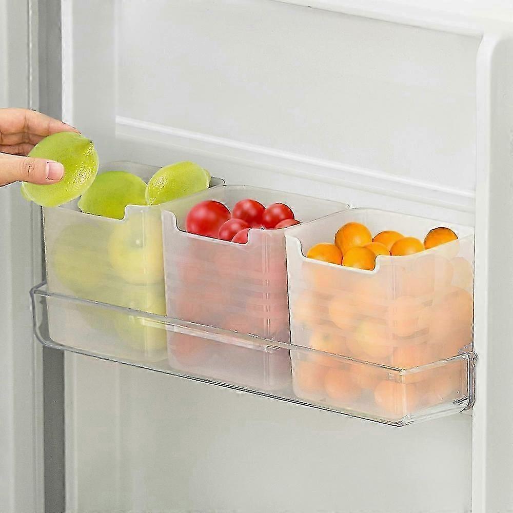 3pcs Refrigerator Door Organizer Bins, Fridge Storage Box