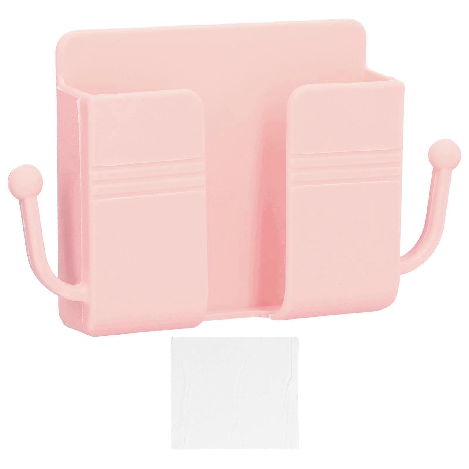 Wall Mounted Storage Box Multifunctional Phone Charging Wall Mount Holder For Bedside Bathroom Kitchen Office