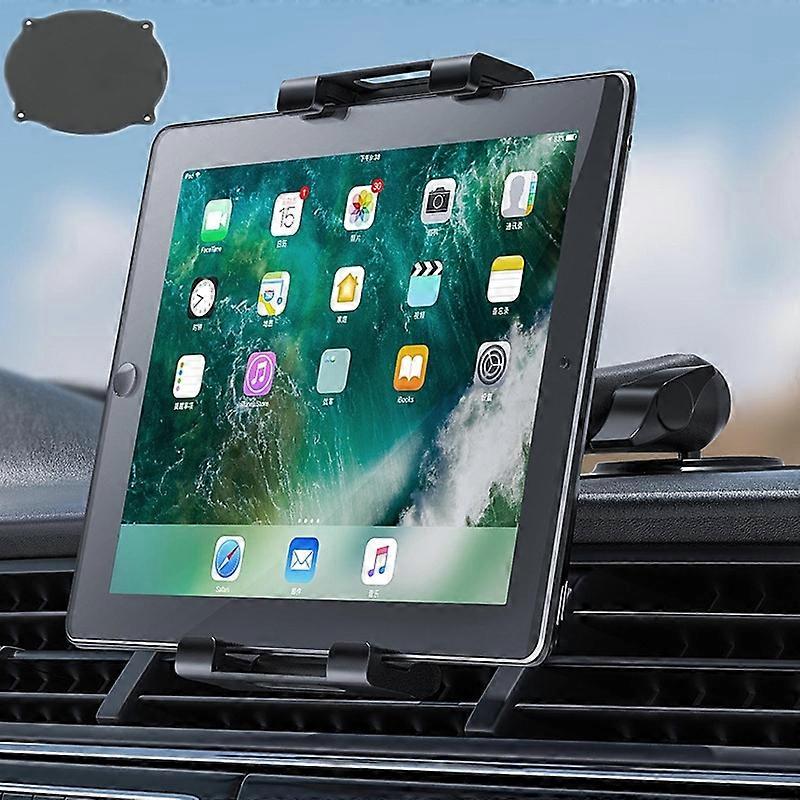 Multifunctional Car Dashboard Suction Cup Phone Clip Folding Holder, Model: KS06+Ordinary Tray