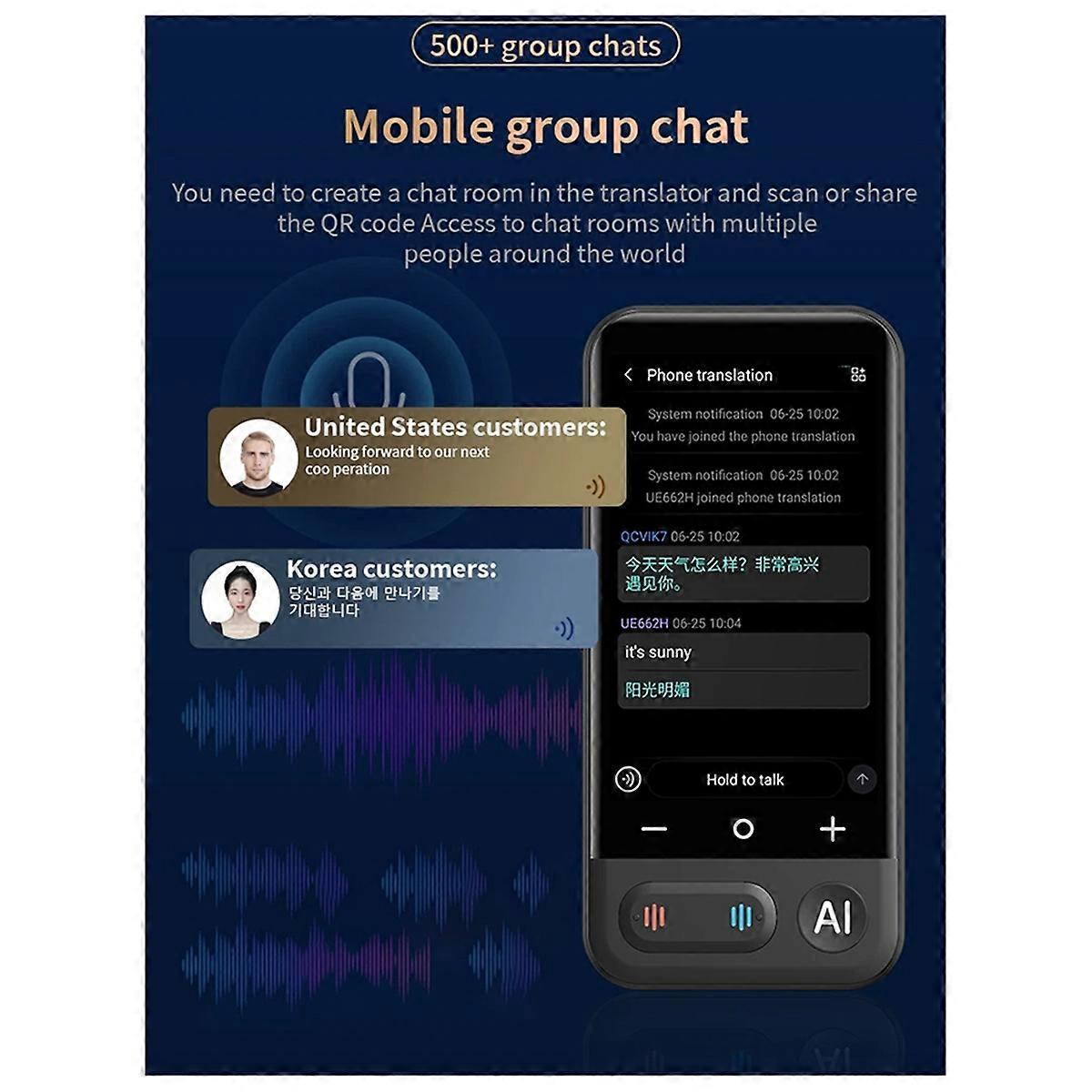 New Z16 Smart Instant Voice Offline Translator Machine 139 Languages Real Time Multi-Languages Tool Portable Translation