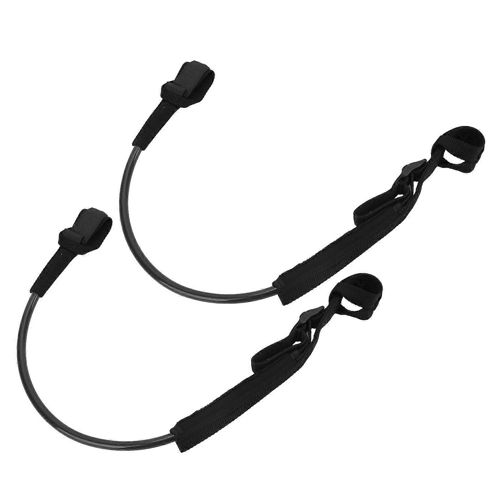 2Pcs Surf Leash 22‑28in Adjustable Paddleboard Leg Rope Tensile Resistance Surf Board Leg RopeBlack