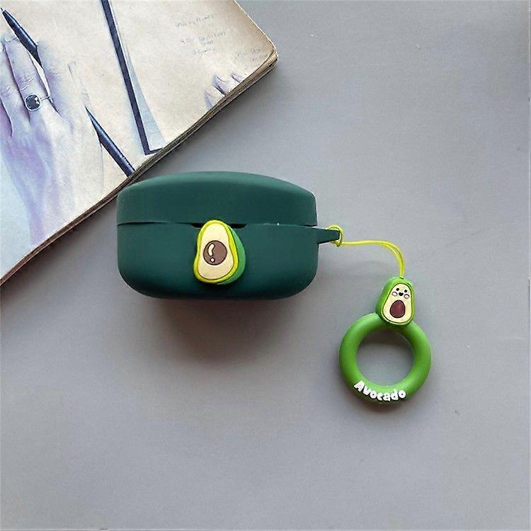 For Beats Solo Buds Wireless Bluetooth Earbuds Cartoon Fruit Silicone Case with Loop Strap
