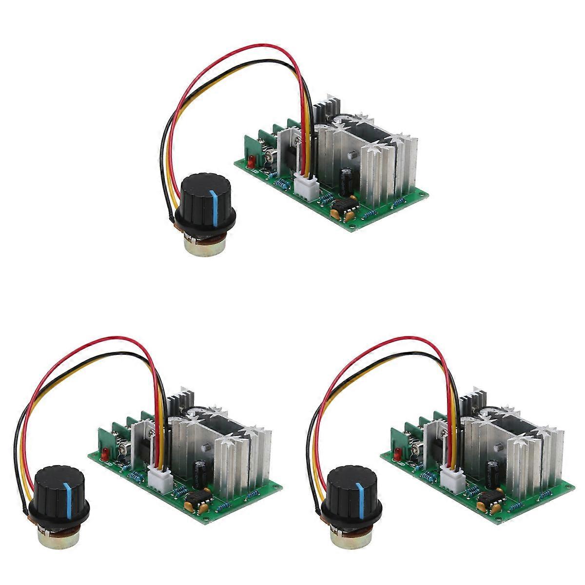 3X 20A PWM DC Motor Speed Controller 12V 24V 36V 48V with Potentiometer Knob Switch