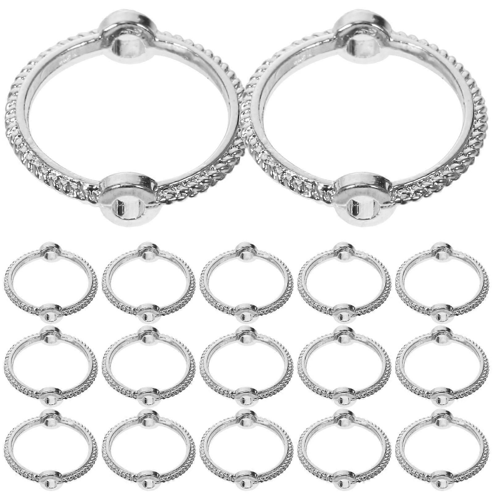 50pcs DIY Bead Frame Metal Circle Bead Frame Connectors Spacers Beads Frame for Beading Making