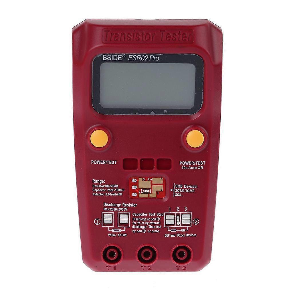 ESR02 PRO Digital Transistor SMD Components Tester for Diode Triode Capacitance