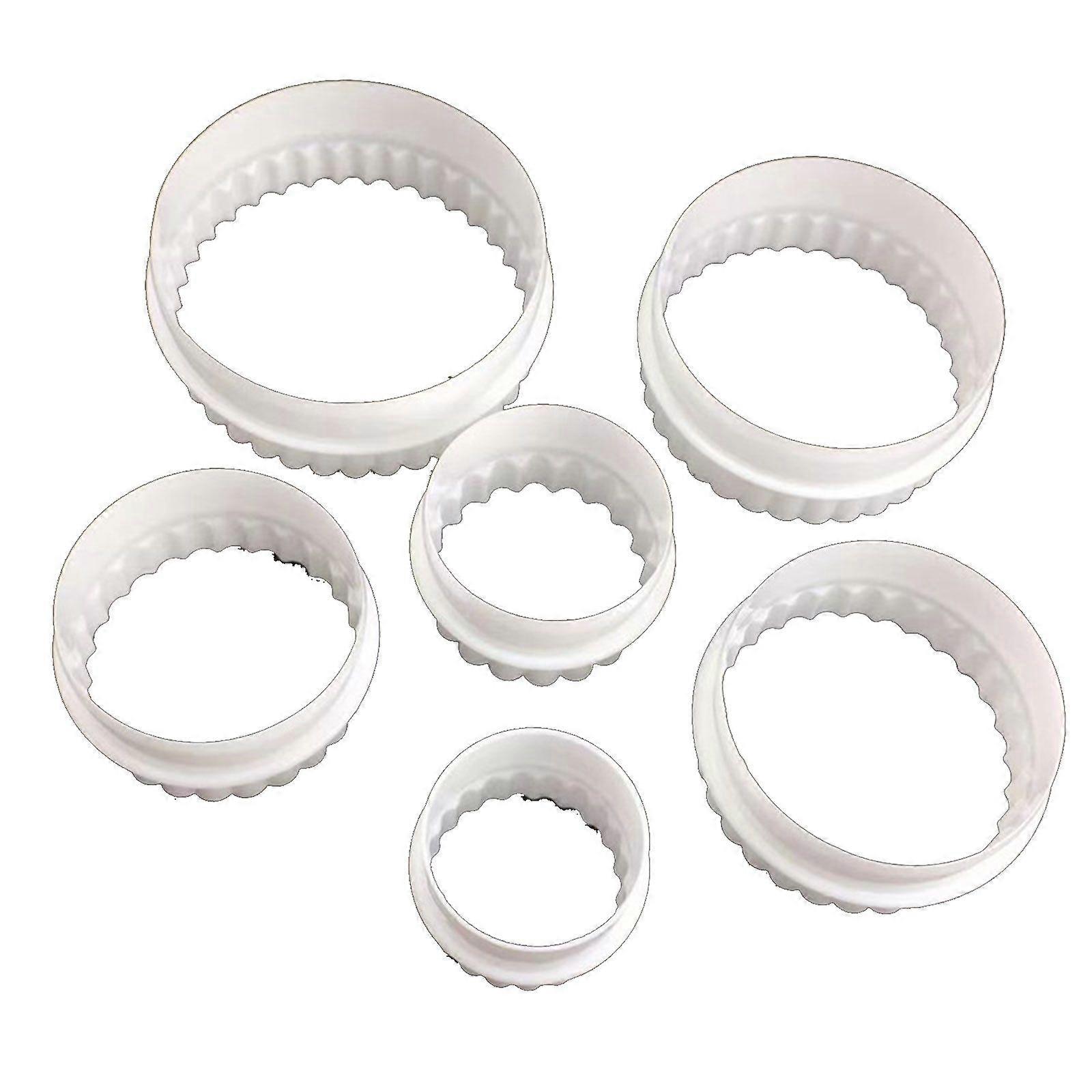 6pcs Round Cupcake Decorating Tools Decorating Tools Chocolate Gumpaste Mold