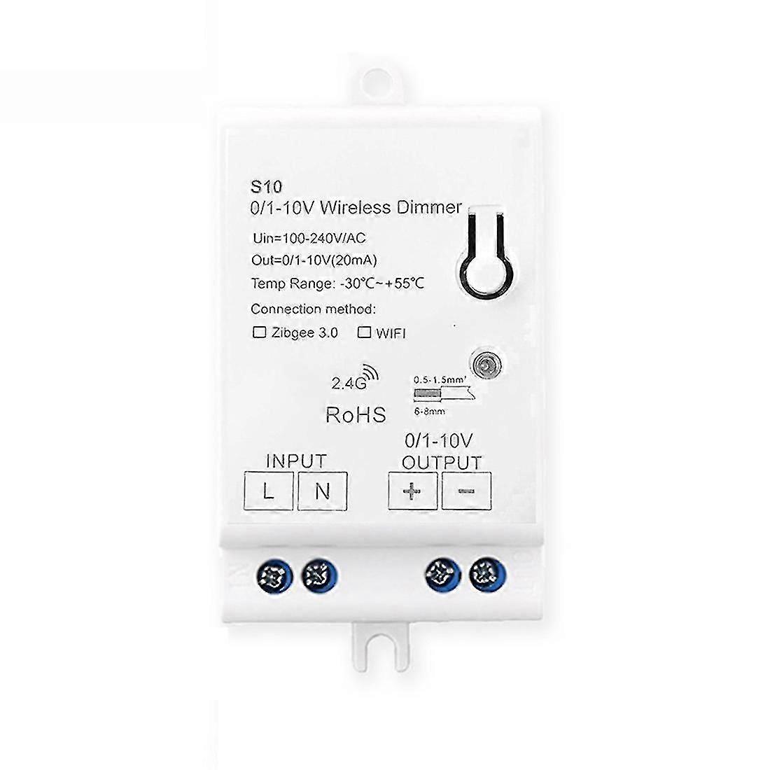 Ac100-240v Zigbee 0 / 1-10V Led Light Dimmer Controller Smart Life Tuya Control App pour 0-10V Led Dim