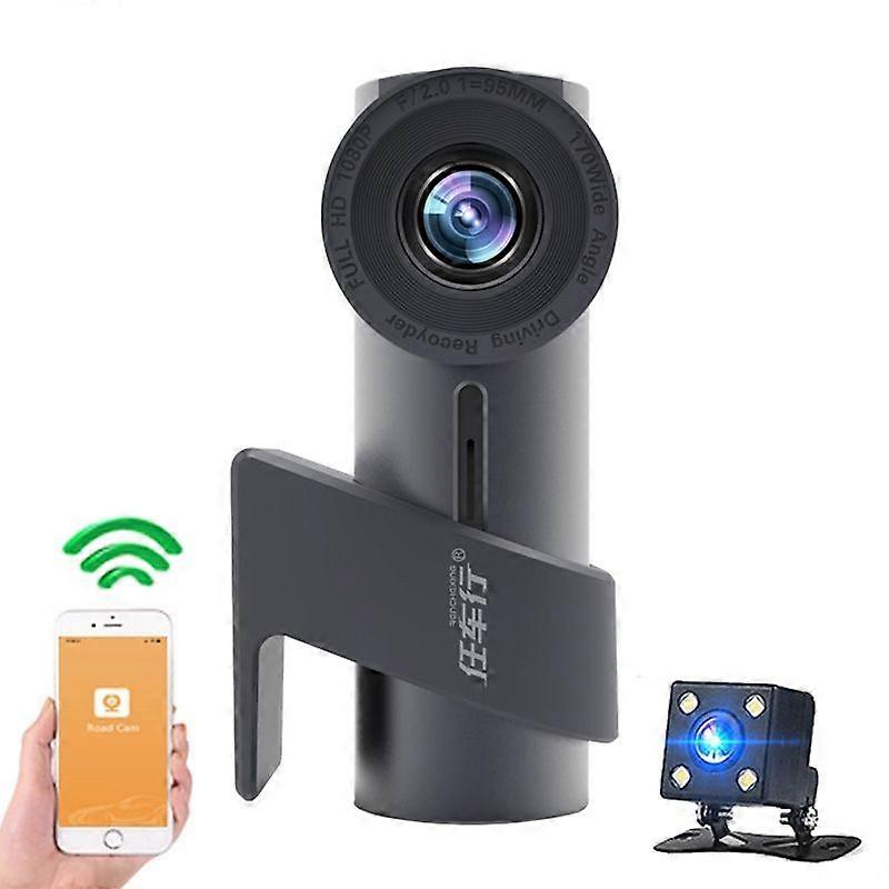 Car WiFi Dual Camera Hidden Driving Recorder