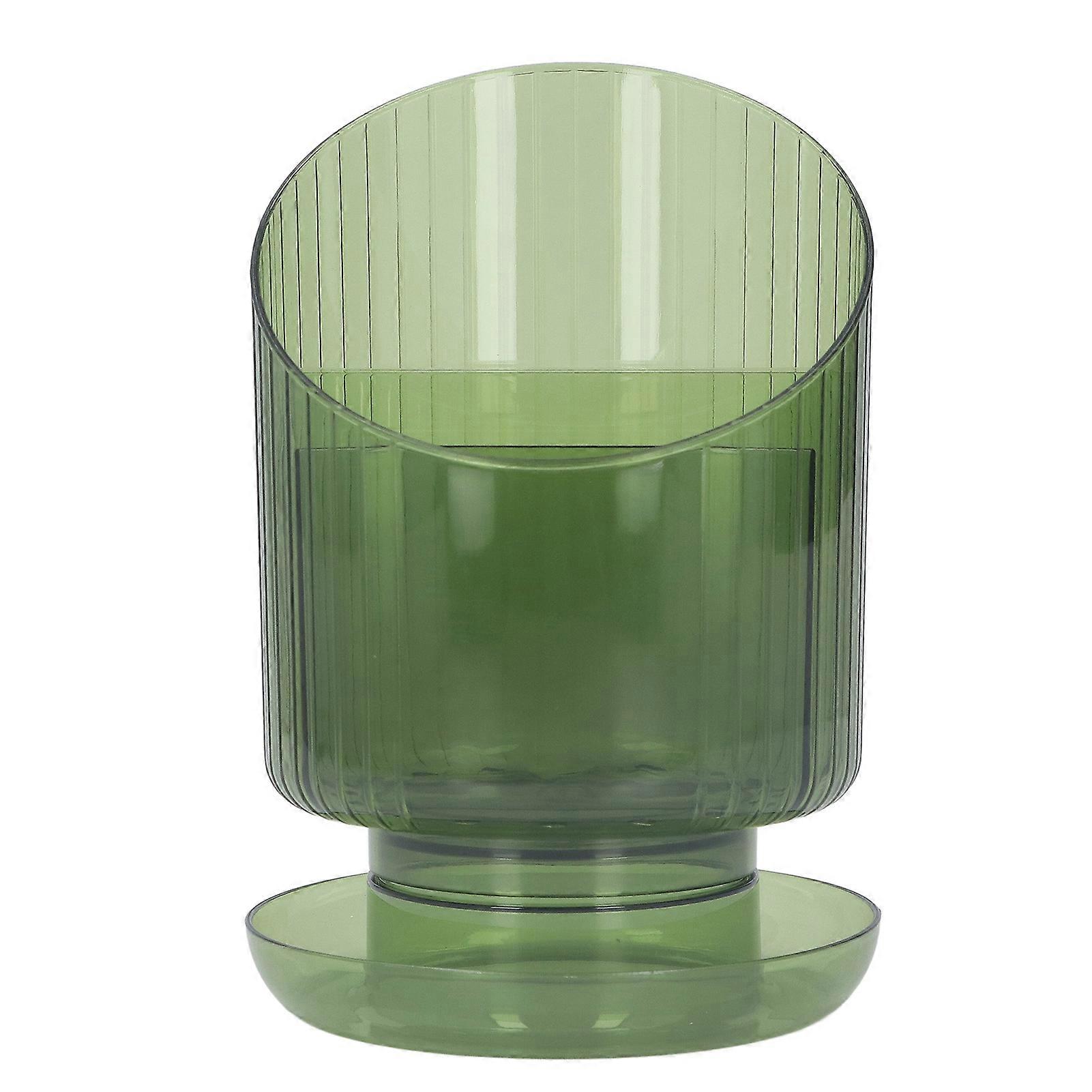 Large Capacity Rotating Plastic Makeup Brush Organizer