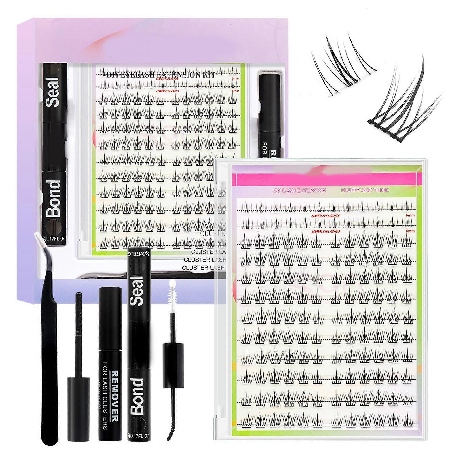 1 Set Lash Extension Kits Lashes Clusters Kits Individual Lashes Kits Lash Applicator Tool for Women