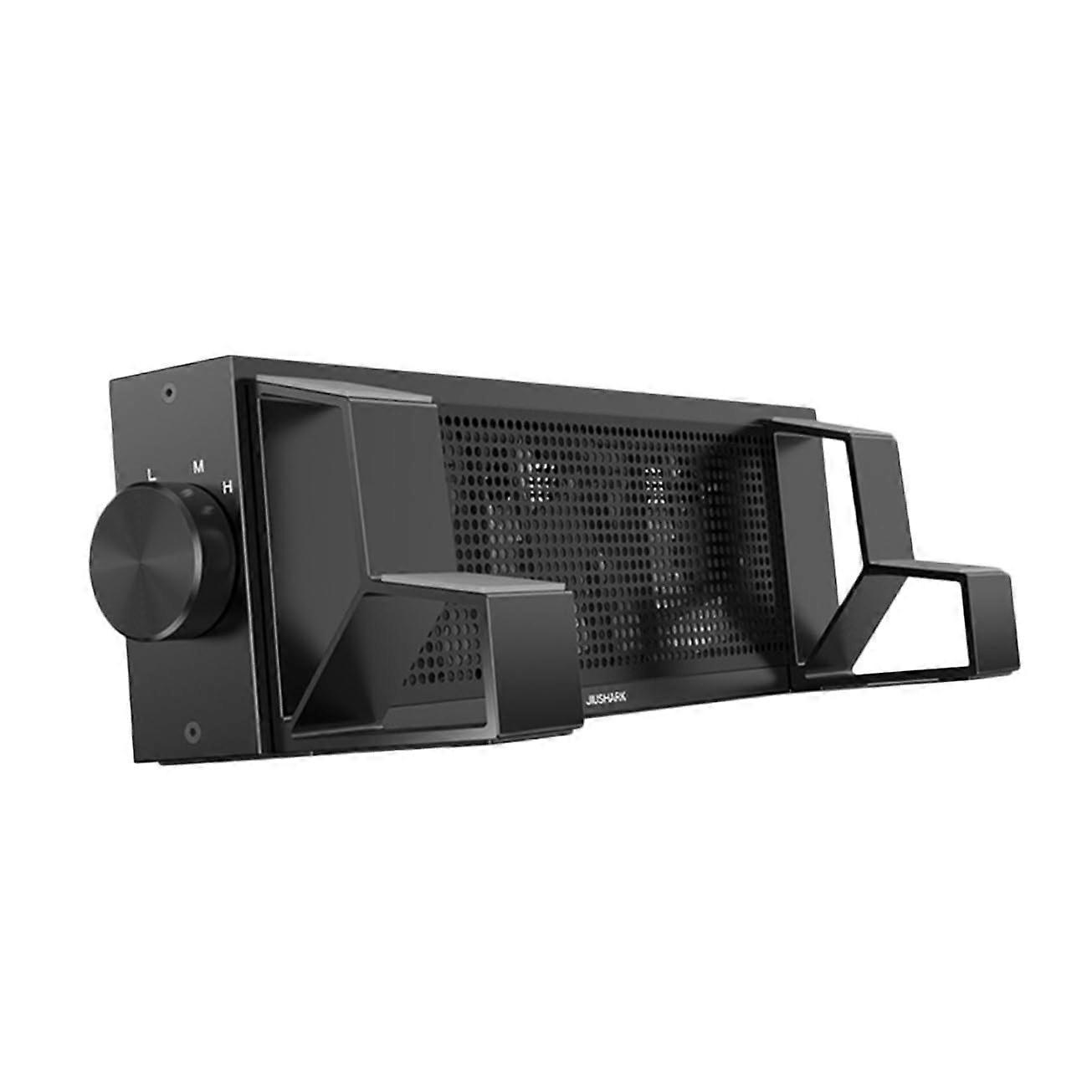 Adjustable Laptop Stand with 3-Speed RGB Notebook Cooler Fan for Gaming, Heat Dissipation Rack, Compatible with 15.6" to 17" Laptops
