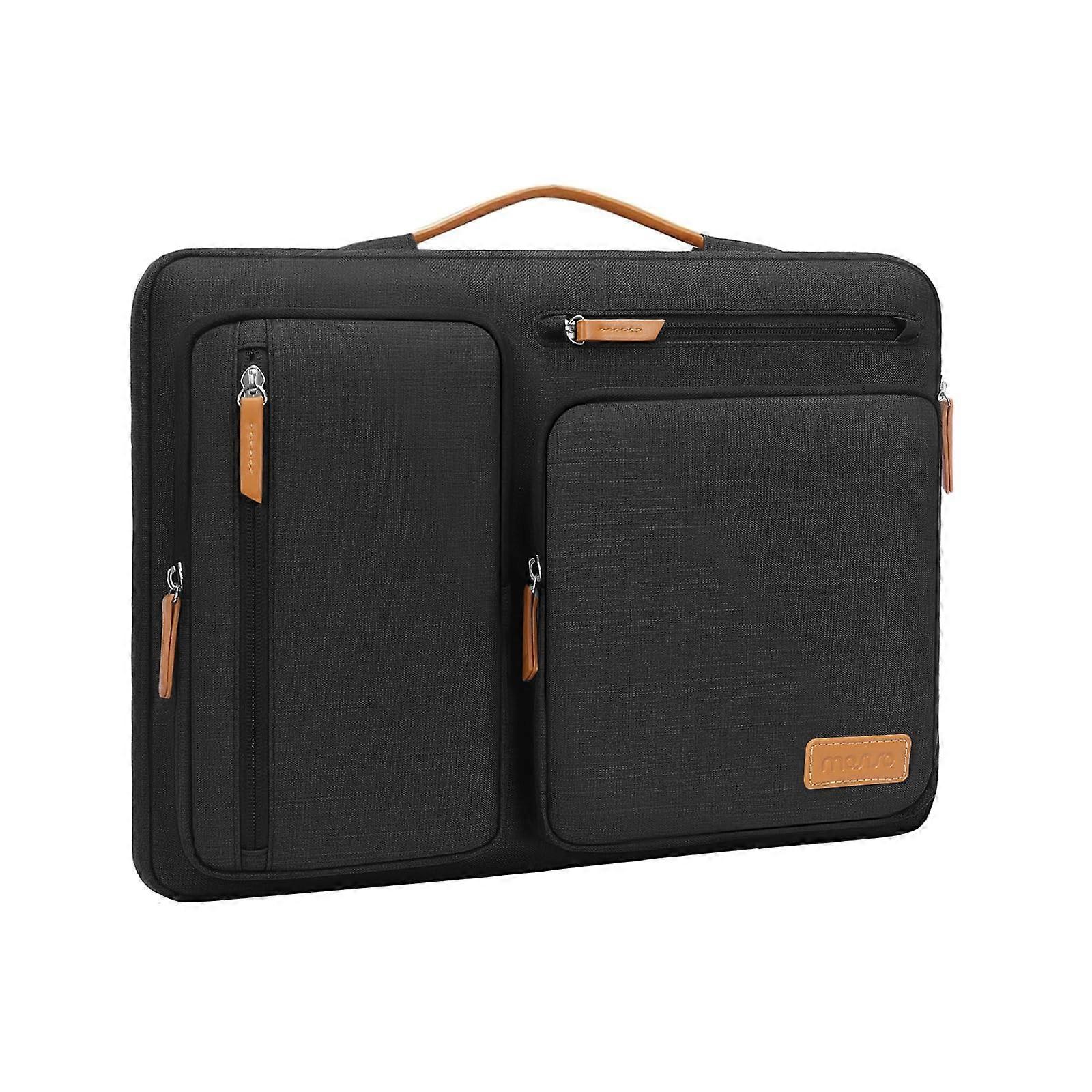 9-11 Inch Tablet Sleeve Case for iPad A16 2025, iPad Air M3 M2, iPad Pro 11 M4, Galaxy Tab A9+/S9/S8, Black with 4 Zipper Pockets
