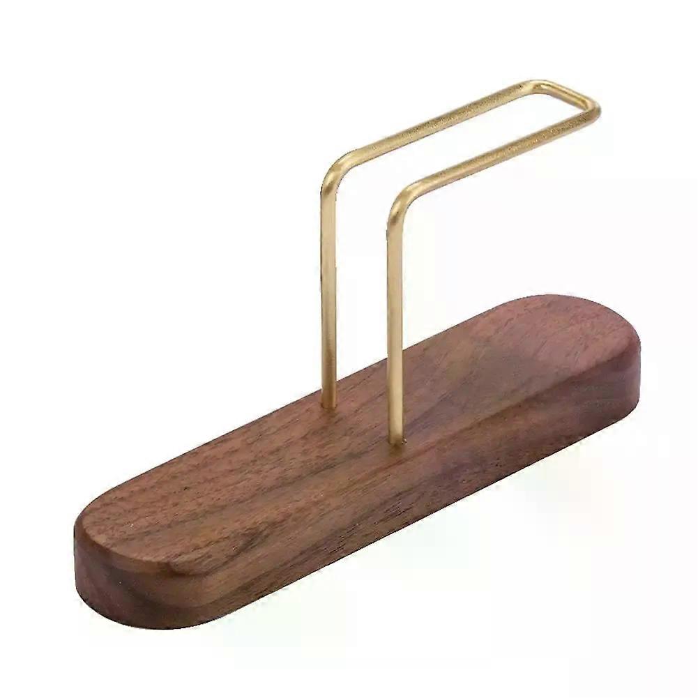 Walnut Filter Paper Rack Holder Coffee Accessories Stand Capacity Of 60 Pcs Paper Storage compatible for Fan Shape V Shape