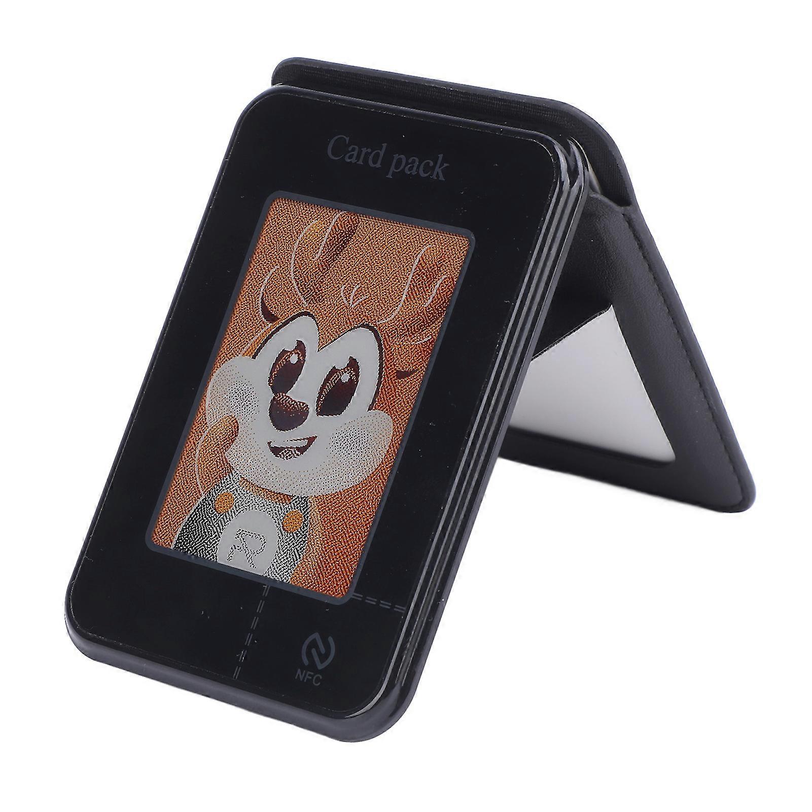 NFC Display Wallet Stand 2.7in APP Control 3 Modes Ink Screen Magnetic Card Holder for 16 15 14 13 Phone