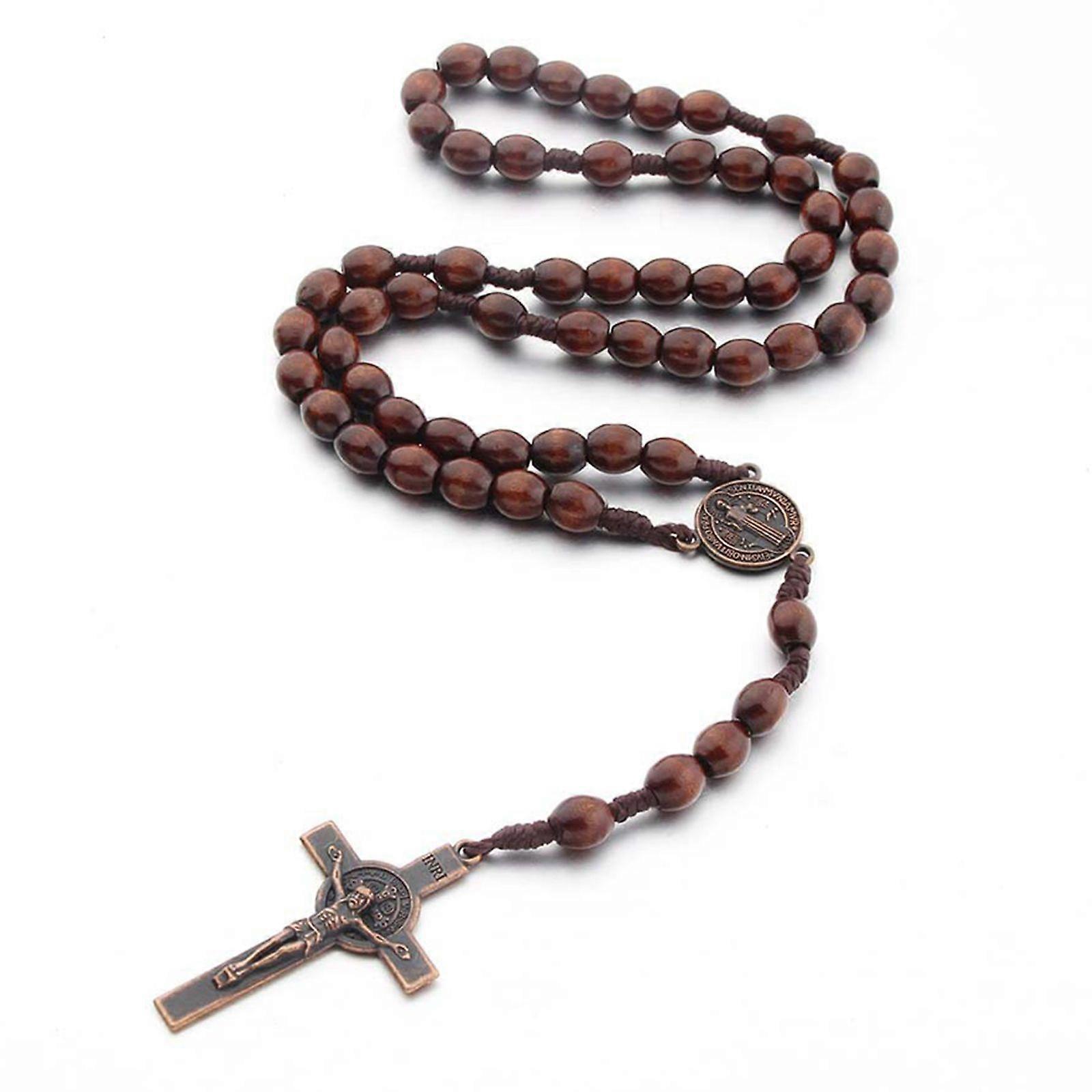 Καθολικό Ροζάριο Μενταγιόν Christian Jesus Κολιέ Θρησκευτικά κοσμήματα για τις γυναίκες