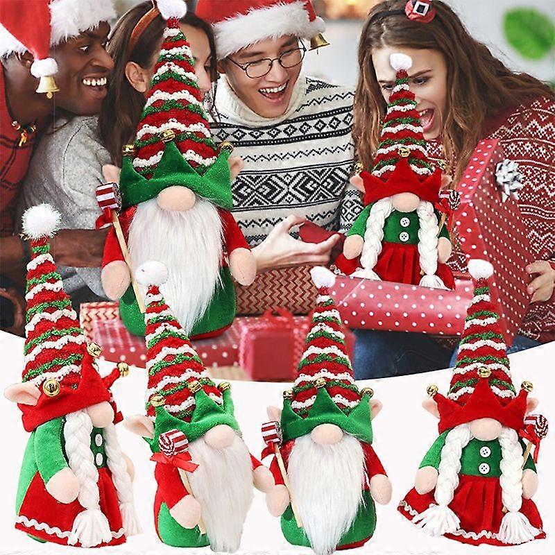 Kézzel készített svéd töltött játék Mikulás baba gnóm skandináv Tomte Nordic Nisse Sockerbit törpe manó otthoni díszek Karácsonyi Mikulás