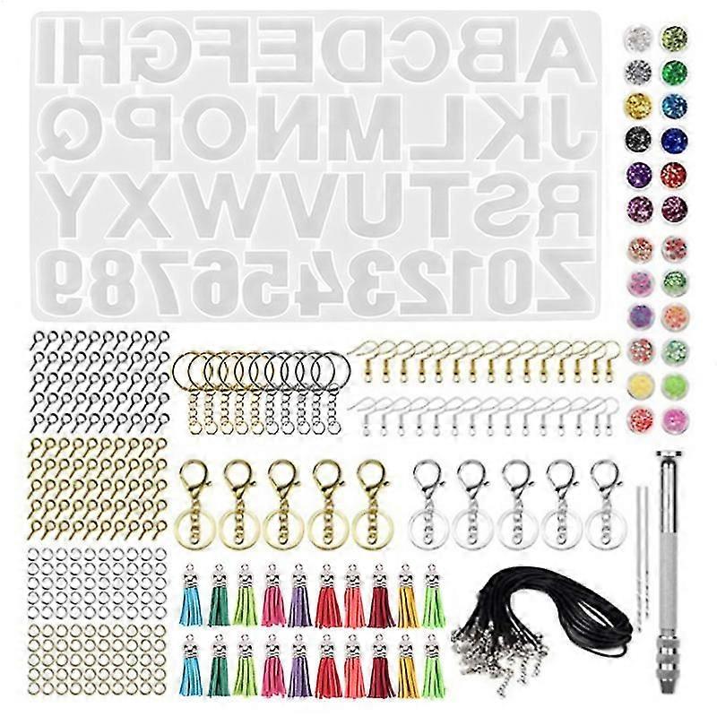 Alphabet Silicone Resin Keychain Molds