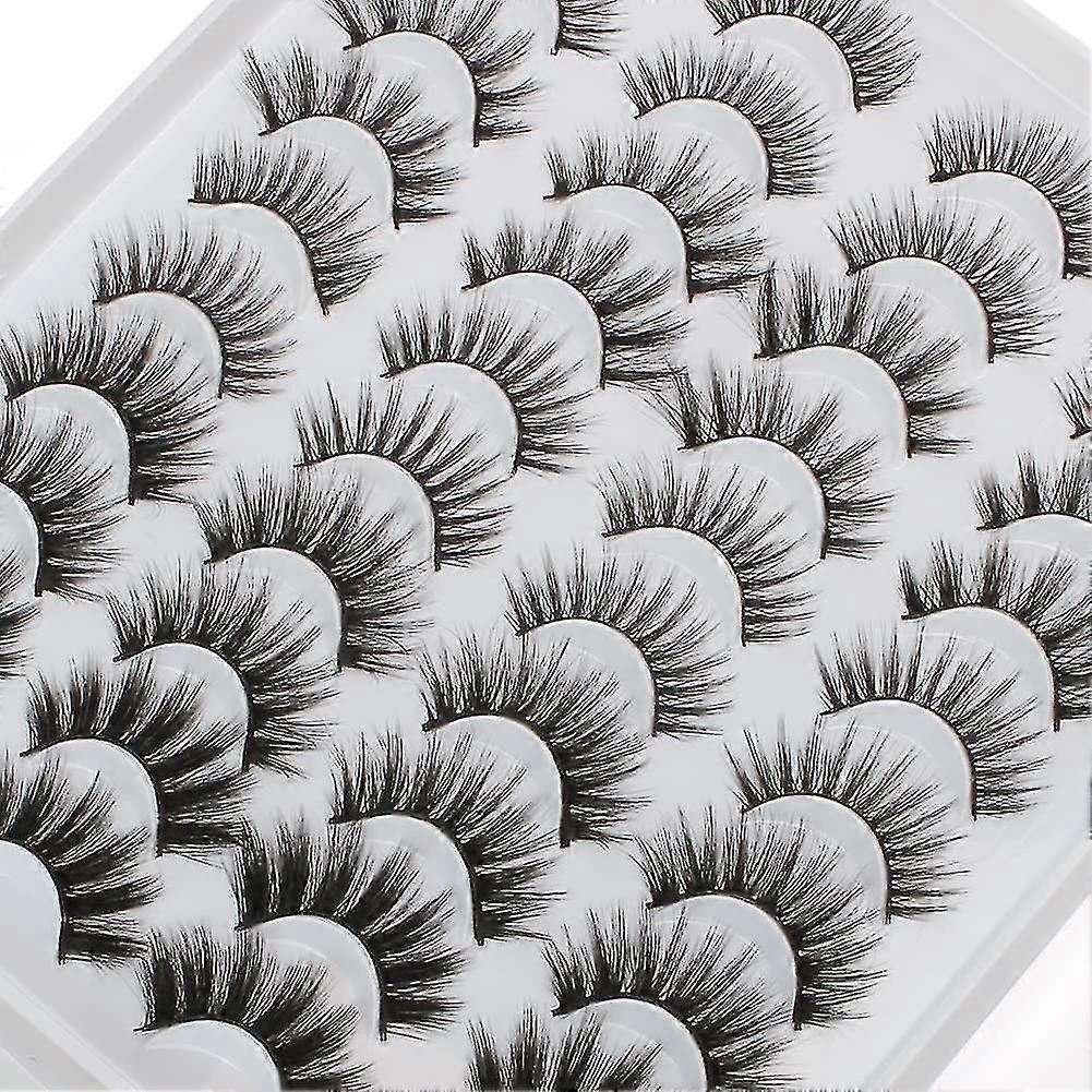 False Eyelashes 20 Pairs 3d Lashes Artificial Natural 5 Styles Reusable Lashes