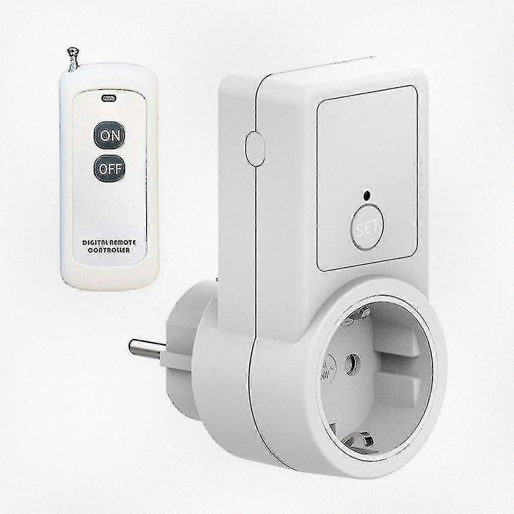 EU Power Outlet Remote Control Switch Socket, Universal and Long-lasting Multi-functional Wireless Plug Adapter for Home Use