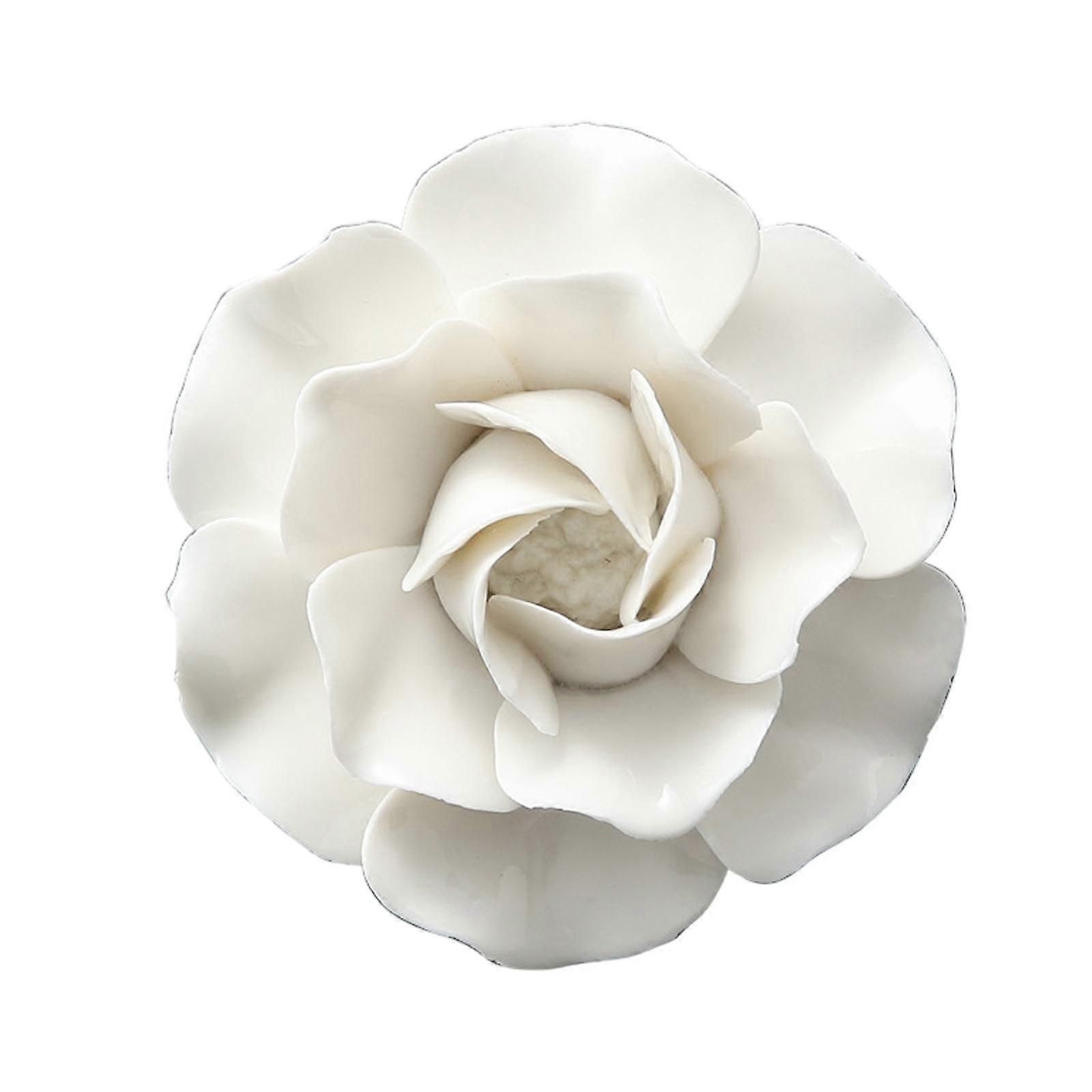 Handcrafted Ceramic Flowers Sculpture 10cm