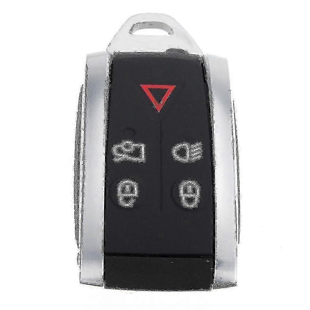 5 Buttons Keyless Key Fob Remote Case Shell With Uncut Blade For Jaguar Xf Xk