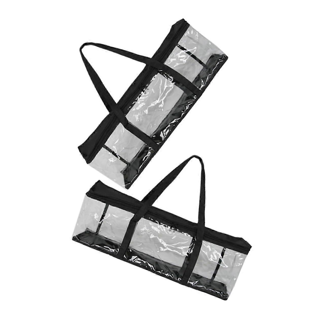 CD DVD Case Holder Bag with Handles, Large Capacity Plastic Storage for Books, Games, and Office Use